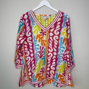 Gretchen Scott Designs | Retro Multicolor Tunic Size Large